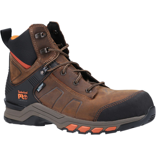 Hypercharge Composite Safety Toe Work Boot | Brown/Orange