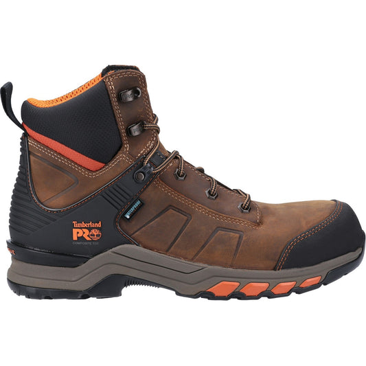 Hypercharge Composite Safety Toe Work Boot | Brown/Orange