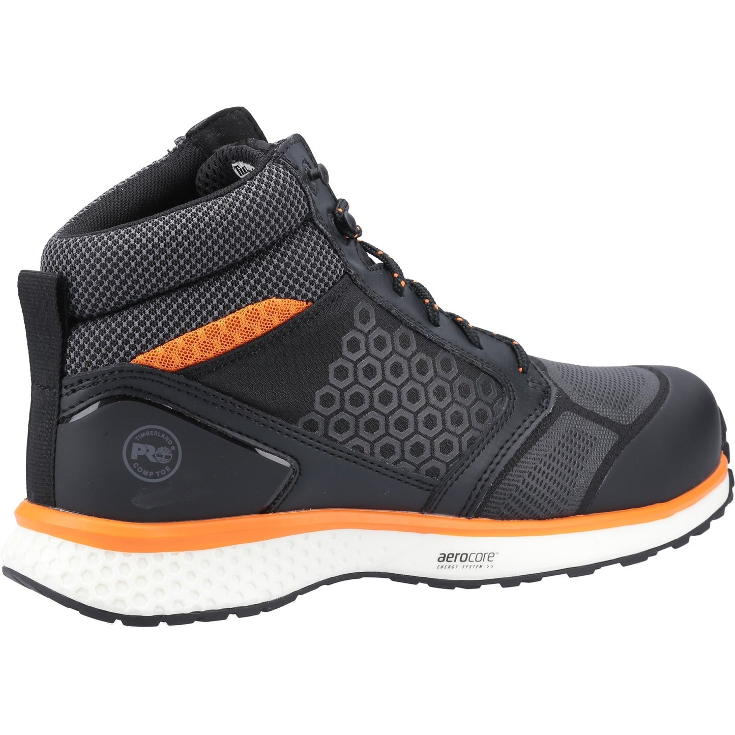 Reaxion Mid Composite Safety Boot | Black/Orange