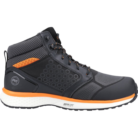 Reaxion Mid Composite Safety Boot | Black/Orange
